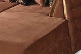 Sicilya Rust Orange Sectional