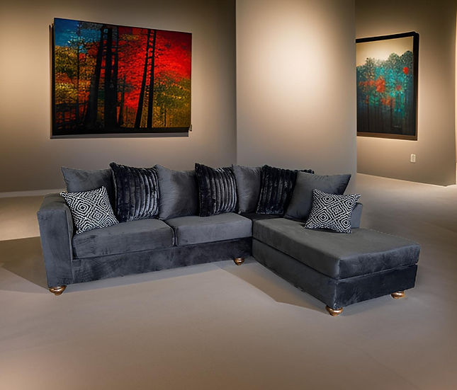 Rivera Black 2-Piece Sectional