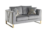 Vista Bonita Gray Velvet Living Room Set
