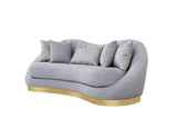 Olena Dove Gray 2-Piece Living Room Set