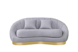 Olena Dove Gray 2-Piece Living Room Set