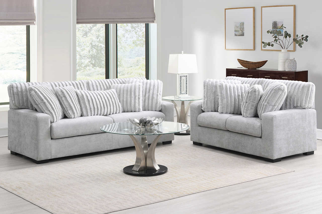 Tarra Gray Fabric Chair