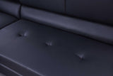 Magic Black PU LED Speaker Sectional