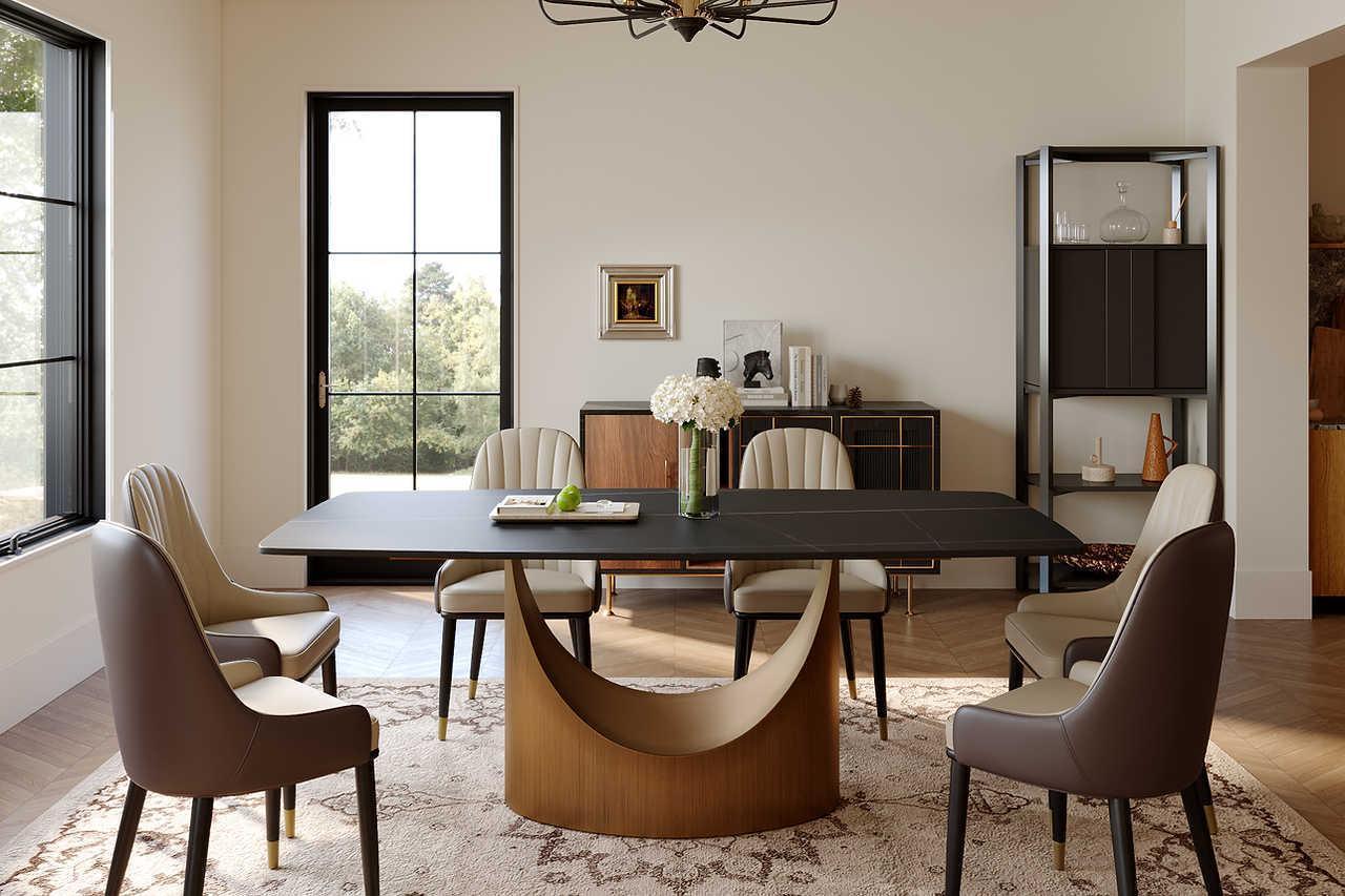 Lexi Matte Sintered Stone Dining Table #2
