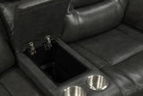 Rosewood Grey Wood Faux Leather (3Pcs Power Reclining Sofa, Loveseat And Recliner) - Ella Furniture