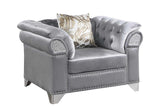Emma Gray Velvet Living Room Set
