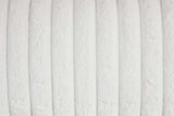 Melow White Fabric 3-Piece Reclining Set