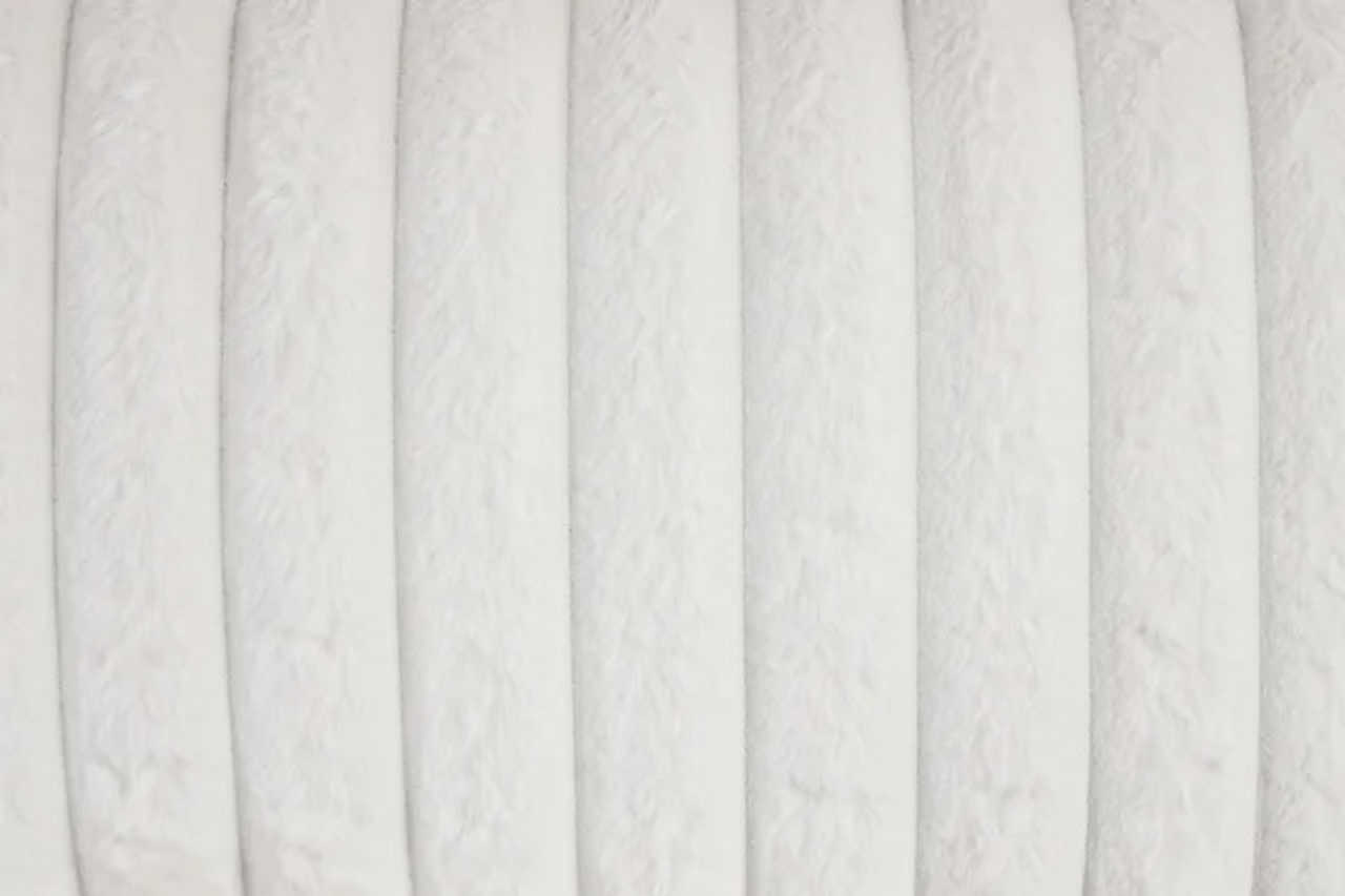Mellow White Thick Stripe Fabric 3-Piece Reclining Set