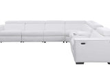 Picasso White 7-Piece 3 Power Reclining Sectional