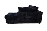 Gia Black 2-Piece Sectional