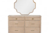 Laguna Light Brown Gray Upholstered Panel Bedroom Set