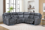 Romi Grey Power Reclining Sectional