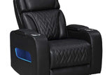 Skyline Black Leather 2-Piece Power Reclining Set