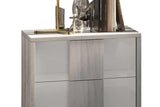 Tower White Modern Contemporary Traditional Solid Wood And Veneers 5-Drawers Chest - Ella Furniture