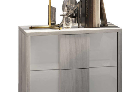 Tower White Modern Contemporary Traditional Solid Wood And Veneers 5-Drawers Chest - Ella Furniture