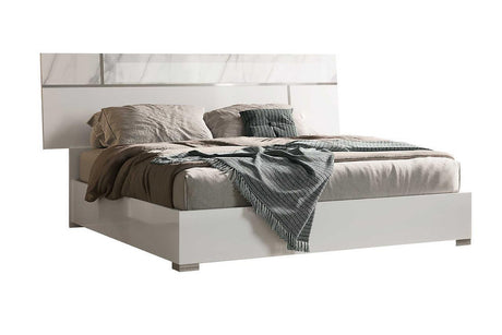 Sunset Ii White Modern Traditional Contemporary Marble Top Solid Wood 2-Drawers Chest - Ella Furniture