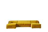 Sicilya Mustard Velvet Sectional