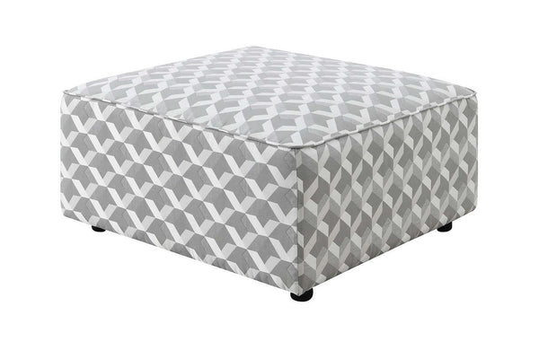 Brady Black Ottoman