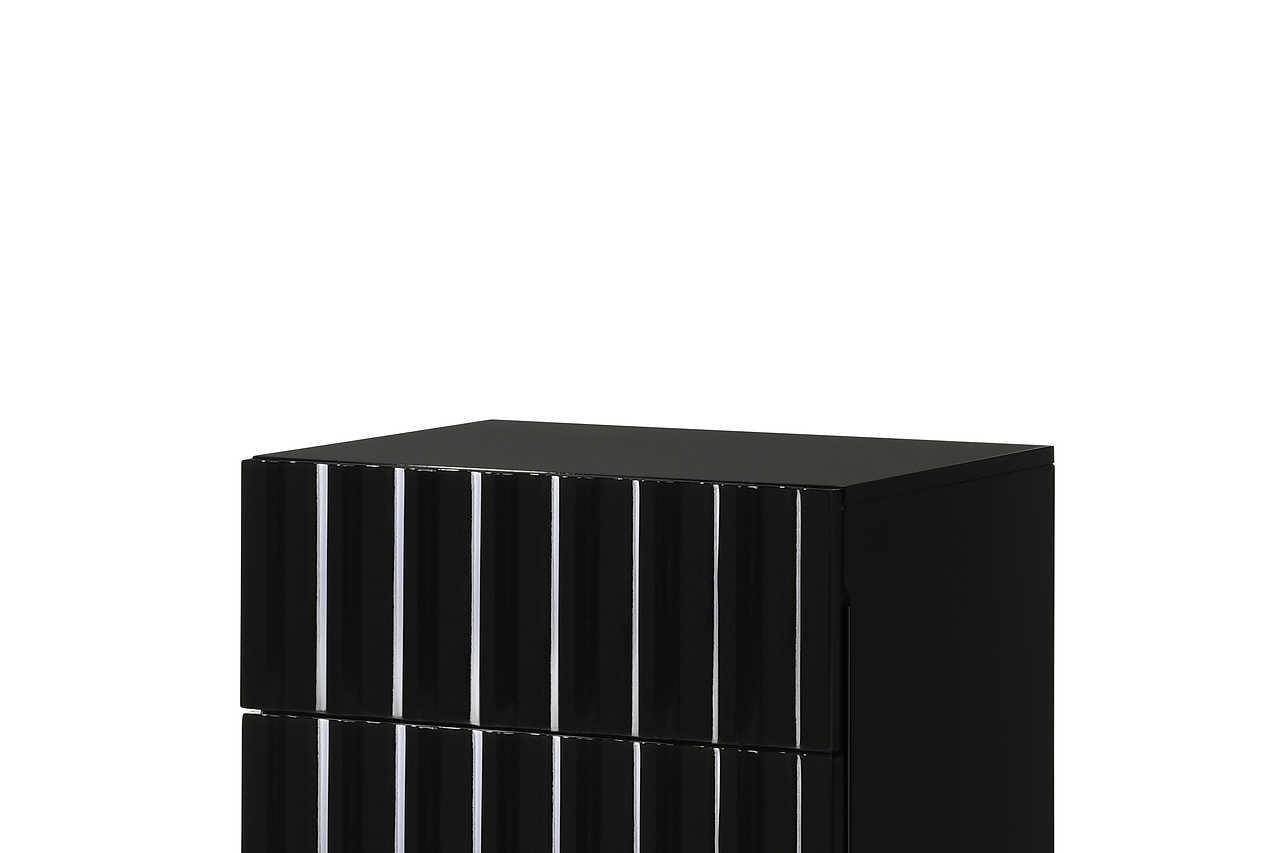 Lila Black Nightstand