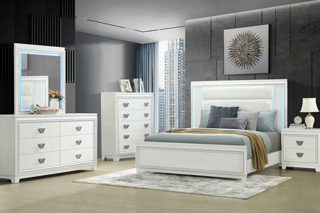 Aanya White Nightstand - Ella Furniture