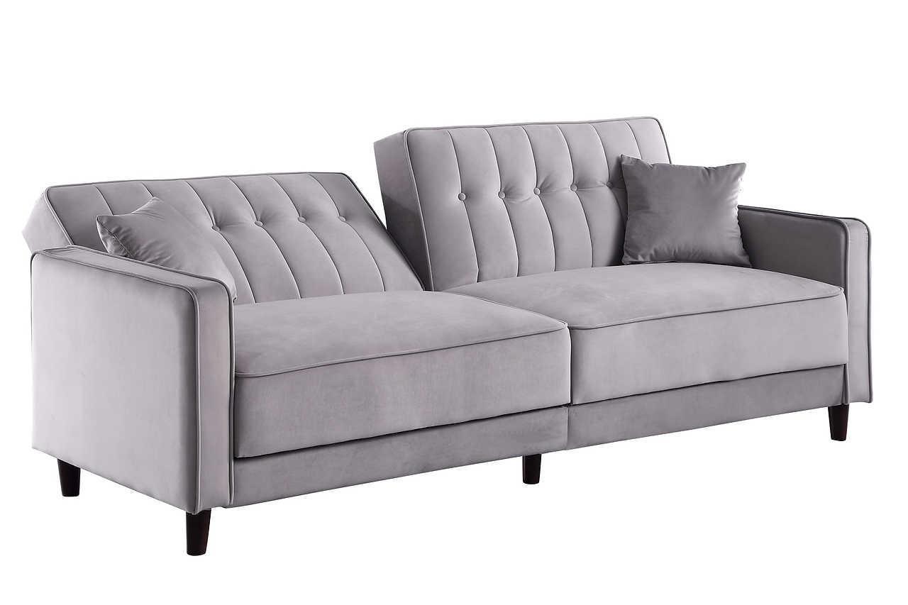 Cozy Gray Sofa Loveseat Bed