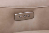 Sierra Beige Leather Reclining Sectional