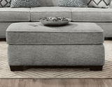Ritzy Gray Ottoman
