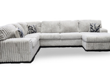 Austin Light Gray 3-Piece Sectional