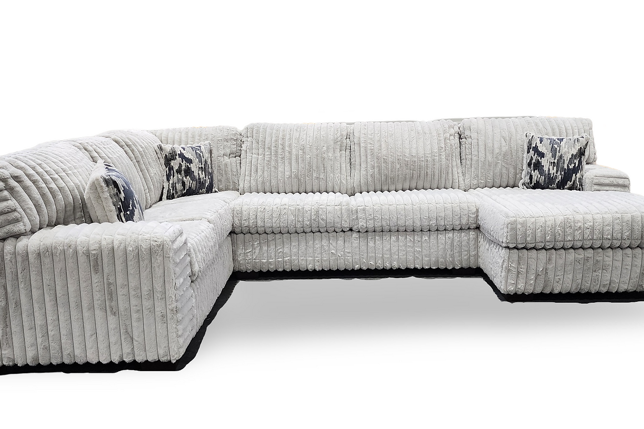 Austin Light Gray 3-Piece Sectional