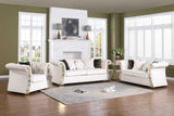Curamo Cream Velvet Living Room Set