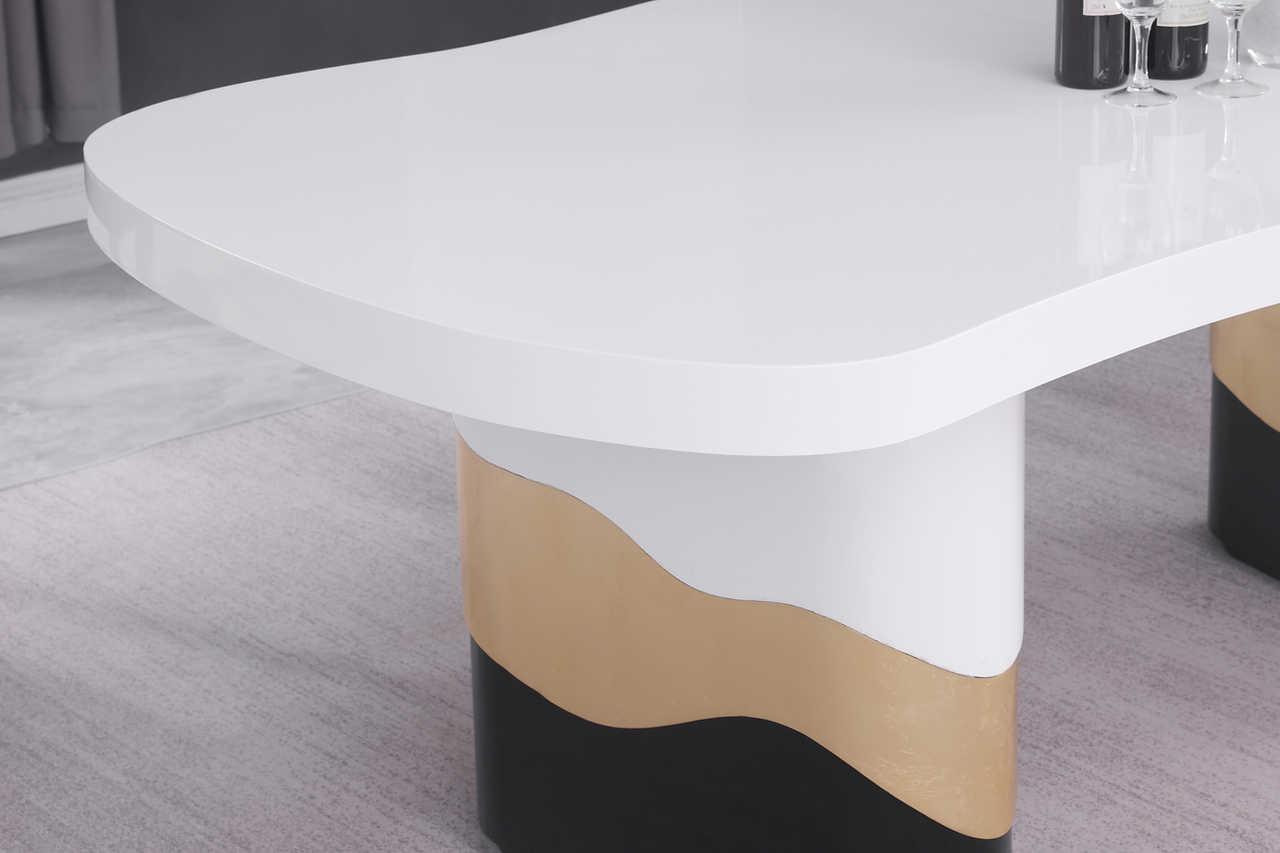 Orion White Black Dining Room Set