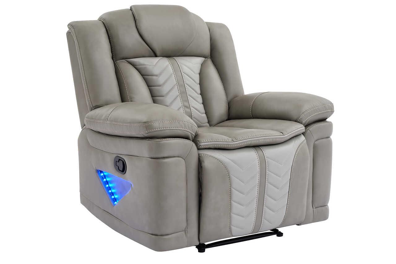 Innova Grey 3-Piece Reclining Set