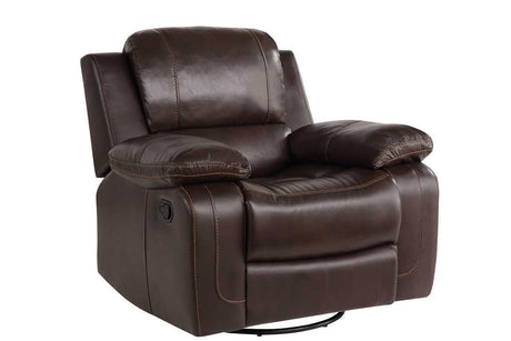 Nova Brown Modern Reclining Loveseat - Ella Furniture
