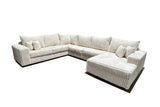 Texan Ivory Corduroy Sectional