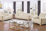 Hexor Beige Leather Living Room Set