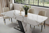 Gobi 79" Modern Lux White Table