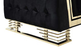 Ashton Black Gold Upholstered Living Room Set