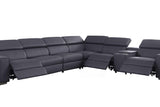 Picasso Dark Gray 7-Piece 3 Power Reclining Sectional