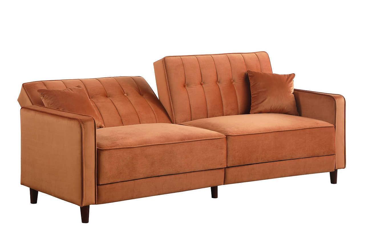 Cozy Rust Sofa Bed