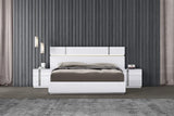 Chloe White Modern Contemporary High Gloss 5-Drawers Chest - Ella Furniture