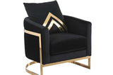 Vista Bonita Black Velvet Living Room Set