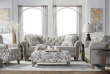 Sandstone Oyster Beige Modern Contemporary Wood, Engineered Wood Fabric Tufted Chair - Ella Furniture