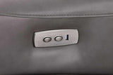 Sierra Gray Leather Reclining Sectional