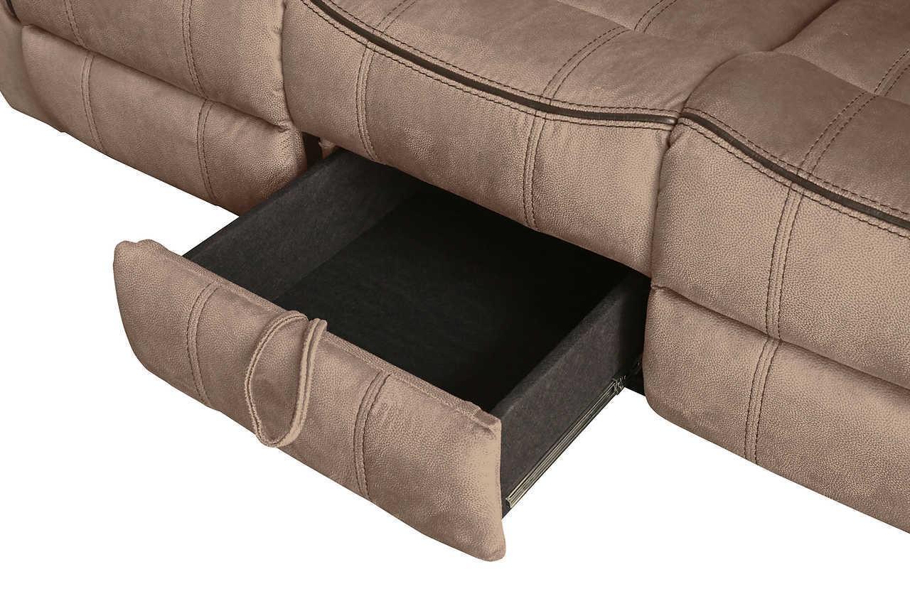 Rio Grande Brown Microfiber 3-Piece Reclining Set