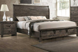 Farmhouse Gray Modern Contemporary Solid Wood And Veneers 5-Drawers Chest - Ella Furniture