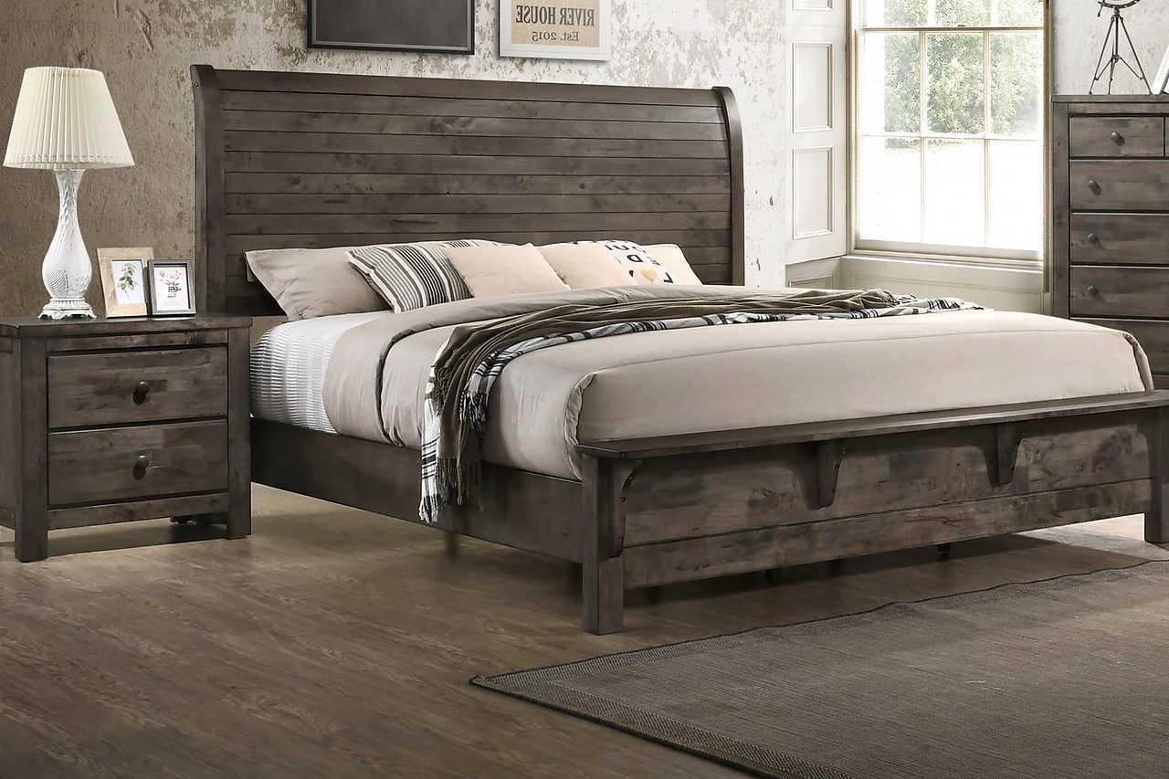 Farmhouse Gray Modern Contemporary Solid Wood And Veneers 5-Drawers Chest - Ella Furniture