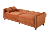 Cozy Rust Sofa Bed