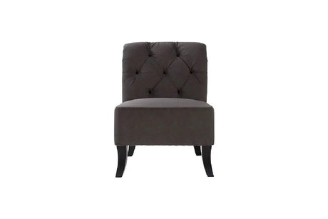 Bing Ash Grey Modern Contemporary Wood, Engineered Wood Fabric Tufted Sofa & Loveseat - Ella Furniture