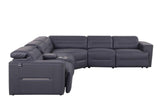 Nexus Dark Navy Power Reclining Sectional