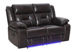 Concord Dark Brown 3-Piece Reclining Set